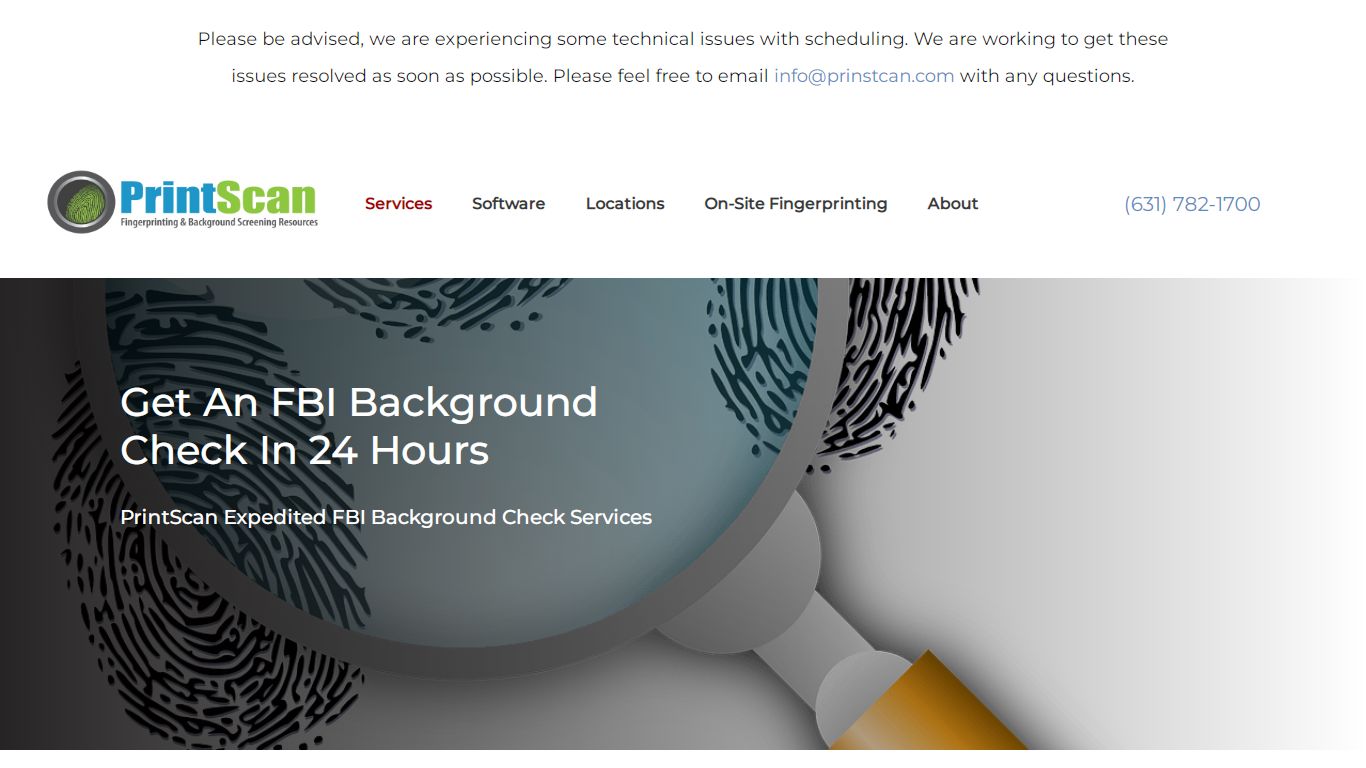 Expedited FBI Background Check | Apostille Services | PrintScan